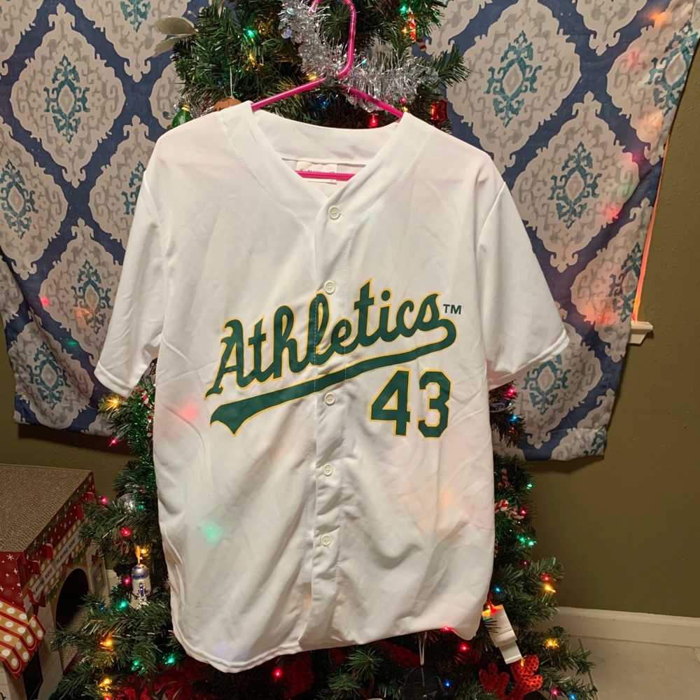 Oakland Athletics game day giveaway jersey.